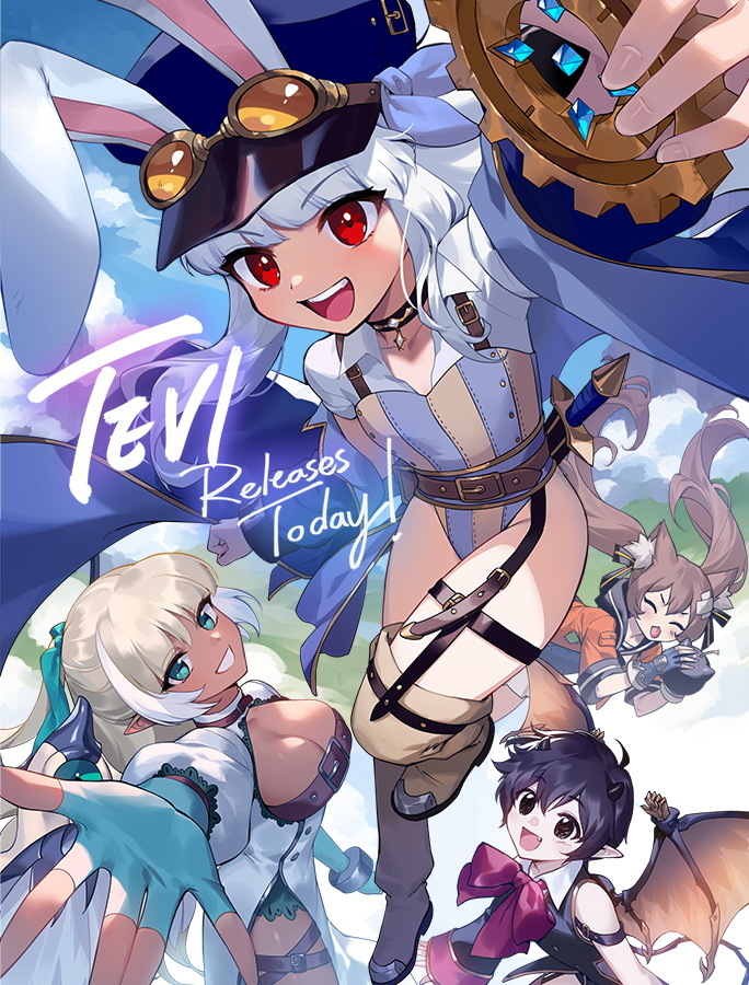 国产2D 动作游戏《TEVI》正式登陆PC、Switch 平台扮演身手敏捷兔耳少女